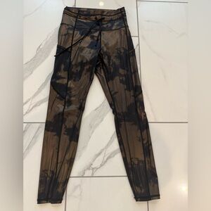 Zyia Bronze Hendrix Metallic Pocket Drawstring Luxe